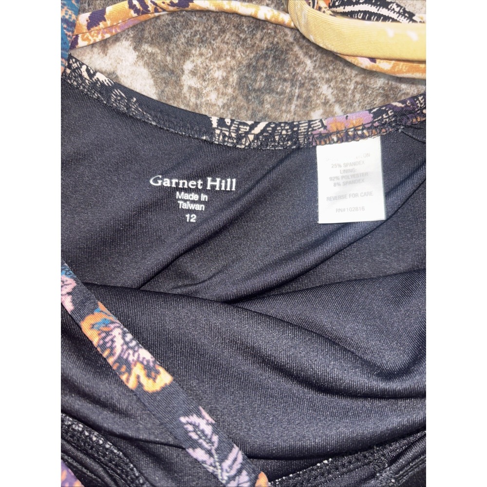 Garnet Hill Swimsuit Tankini Two Piece Swim Women's size 12 Skirt Modest - Picture 5 of 11